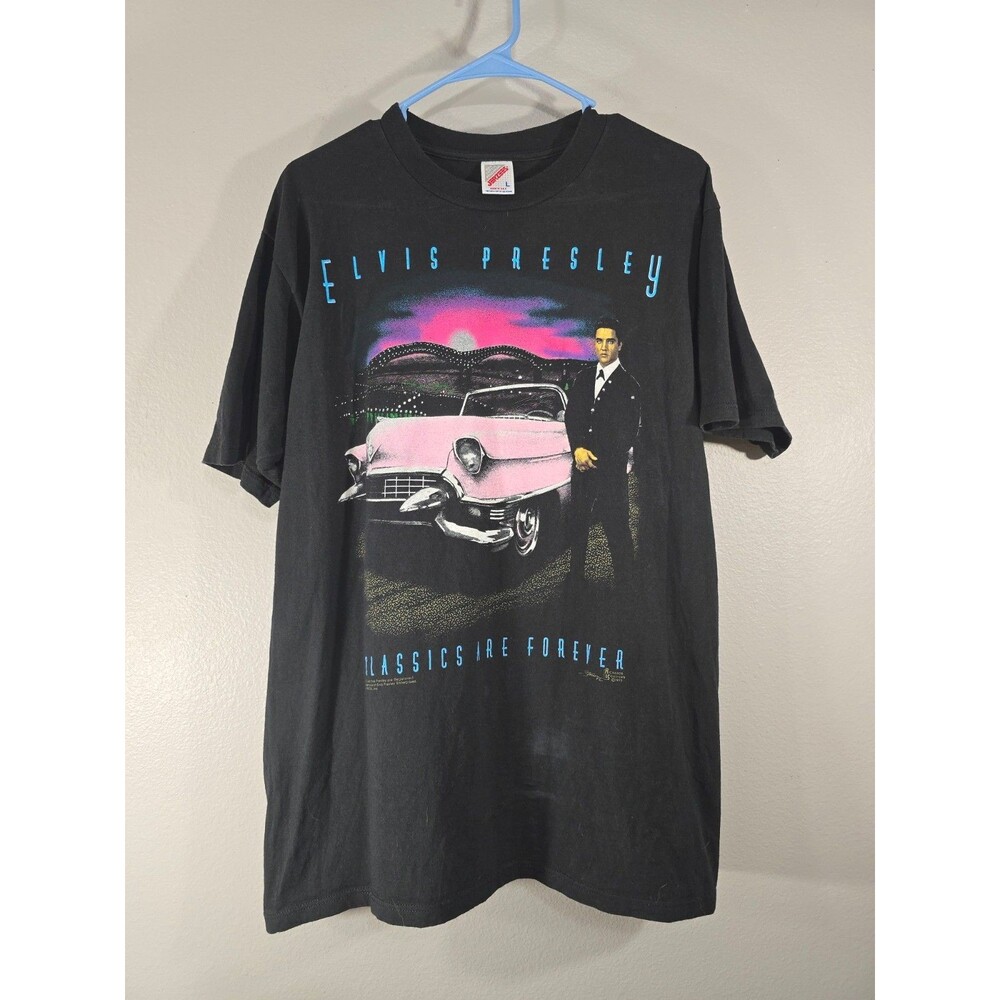 Elvis Presley Classics are forever 90’s Jerzees T Shirt size L USA TAG AF